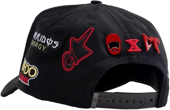 panel trasero de la gorra ct racing de barbas hats con pines