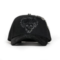 vista frontal gorra crime de barbas hats bordado 3d