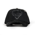 vista frontal gorra crime de barbas hats bordado 3d