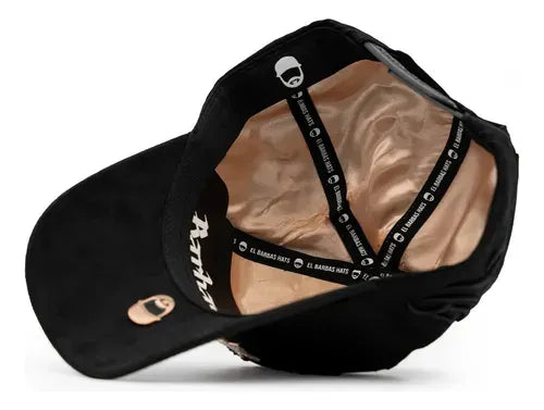 parte inferior de la gorra rose gold skulls barbas hats