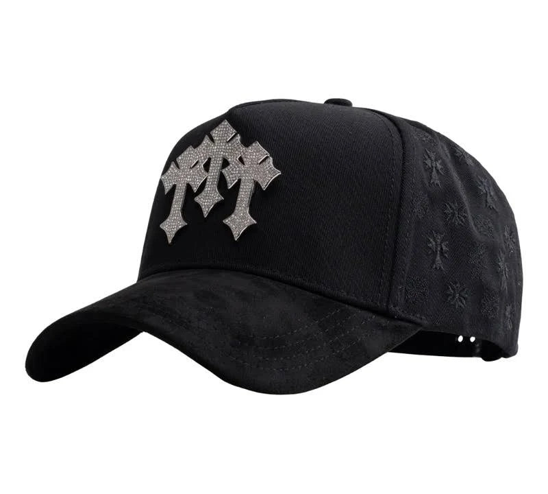 vista angular frontal de la gorra barbas hats chrome I