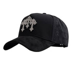 vista angular frontal de la gorra barbas hats chrome I